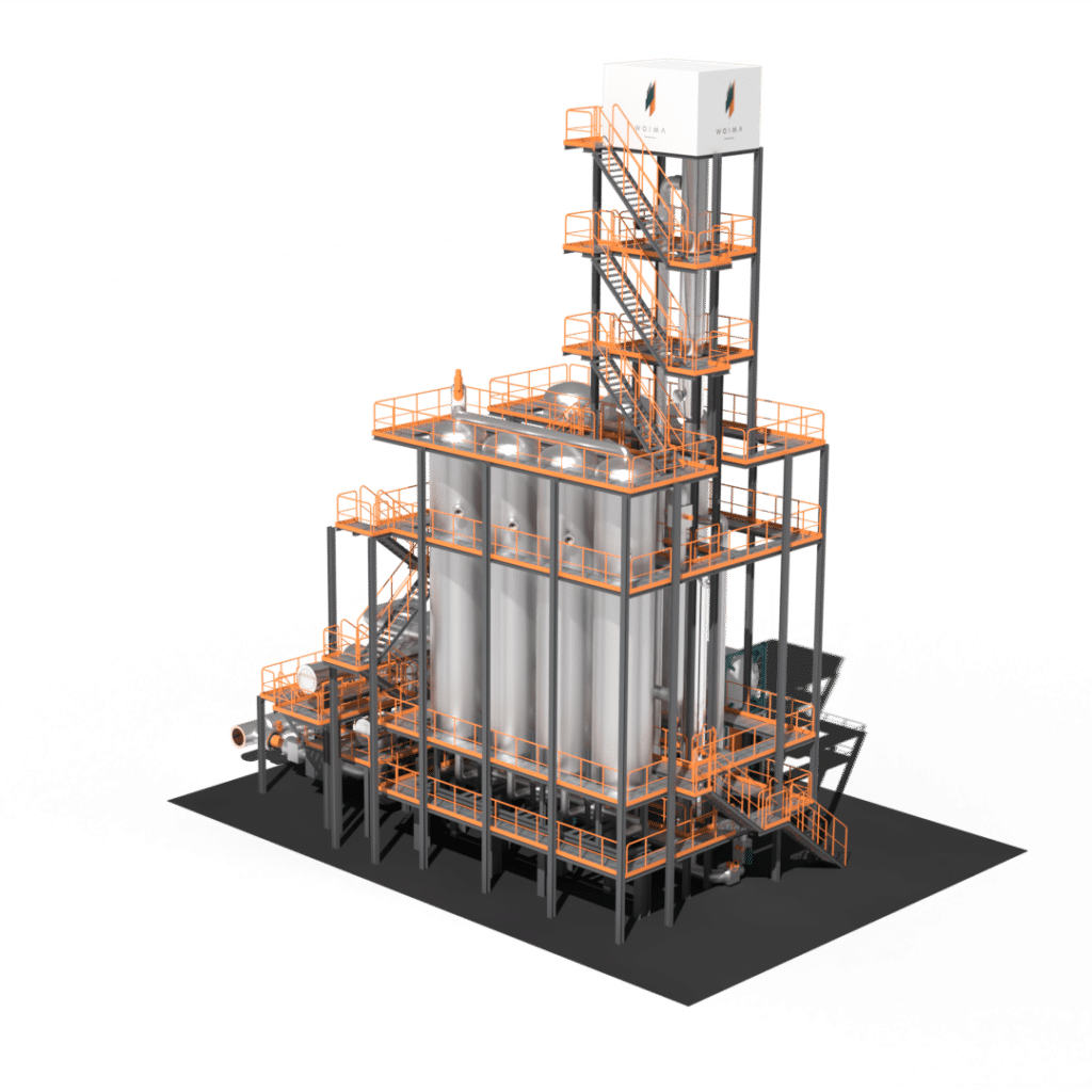 The ccWOIMA power plant solution. It is modular small-scale carbon capture solution.