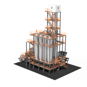 The ccWOIMA power plant solution. It is modular small-scale carbon capture solution.